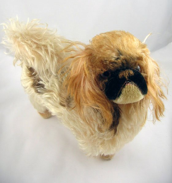 Appraisal: Pekinese attributed to Steiff mohair tag marked Made in US-Zone