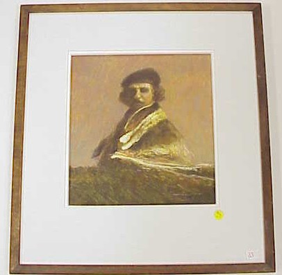 Appraisal: William Thomson oil on board c Autumn Rembrandt from his