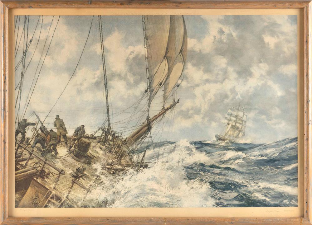 Appraisal: MONTAGUE J DAWSON ENGLAND - PRINT EIGHT BELLS FRAMED X