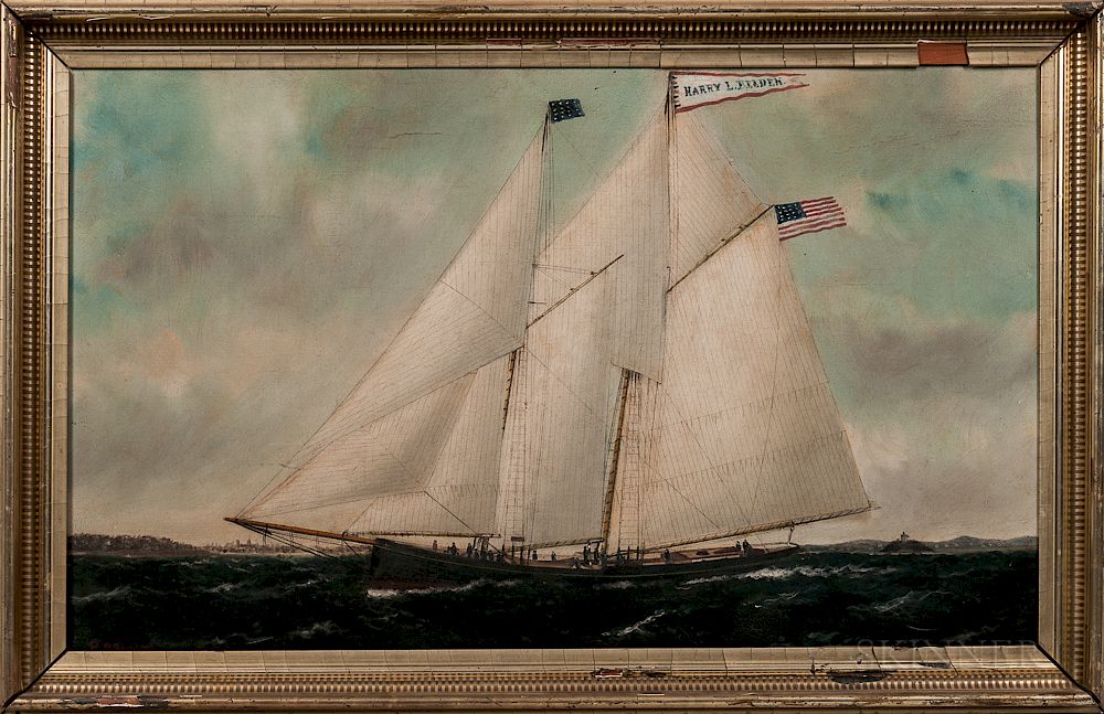 Appraisal: William P Stubbs Maine Massachusetts - Portrait of the Harry