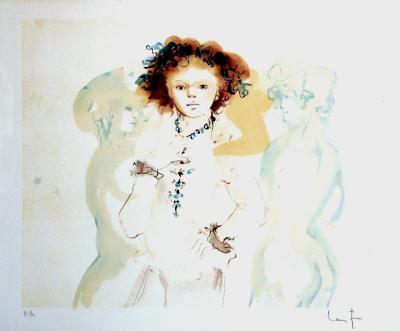 Appraisal: LENOR FINI Le Petit Prince coloured lithograph signed x gilt