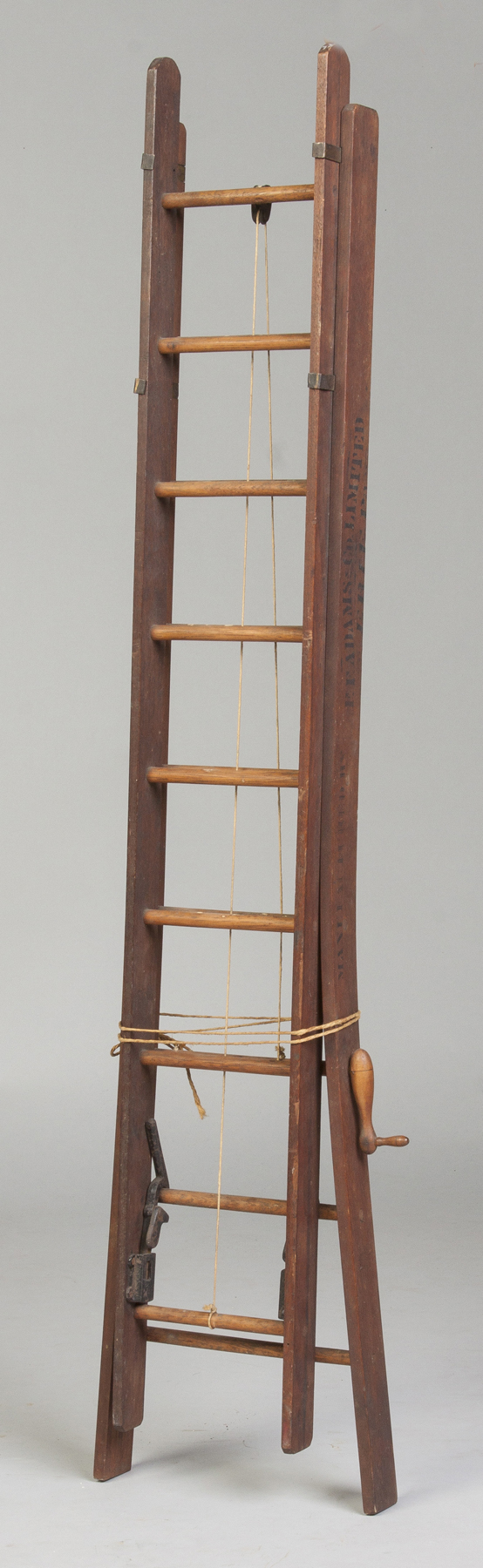 Appraisal: F F Adaams Extension Ladder Salesman Sample Late th cent