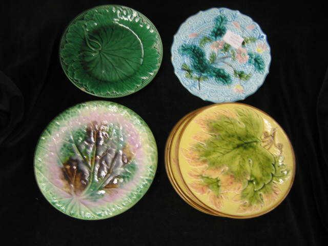 Appraisal: Majolica Pottery Plates