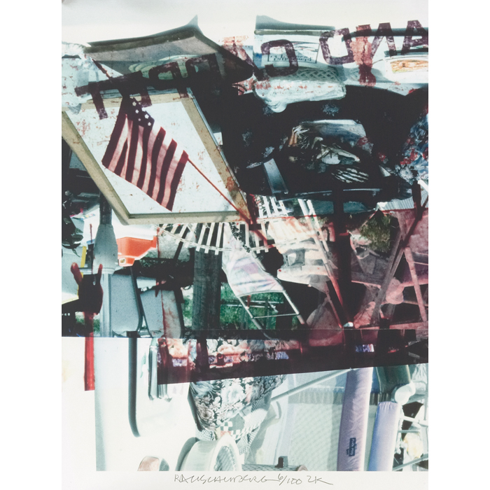 Appraisal: Robert Rauschenberg American - '' K '' c color lithograph