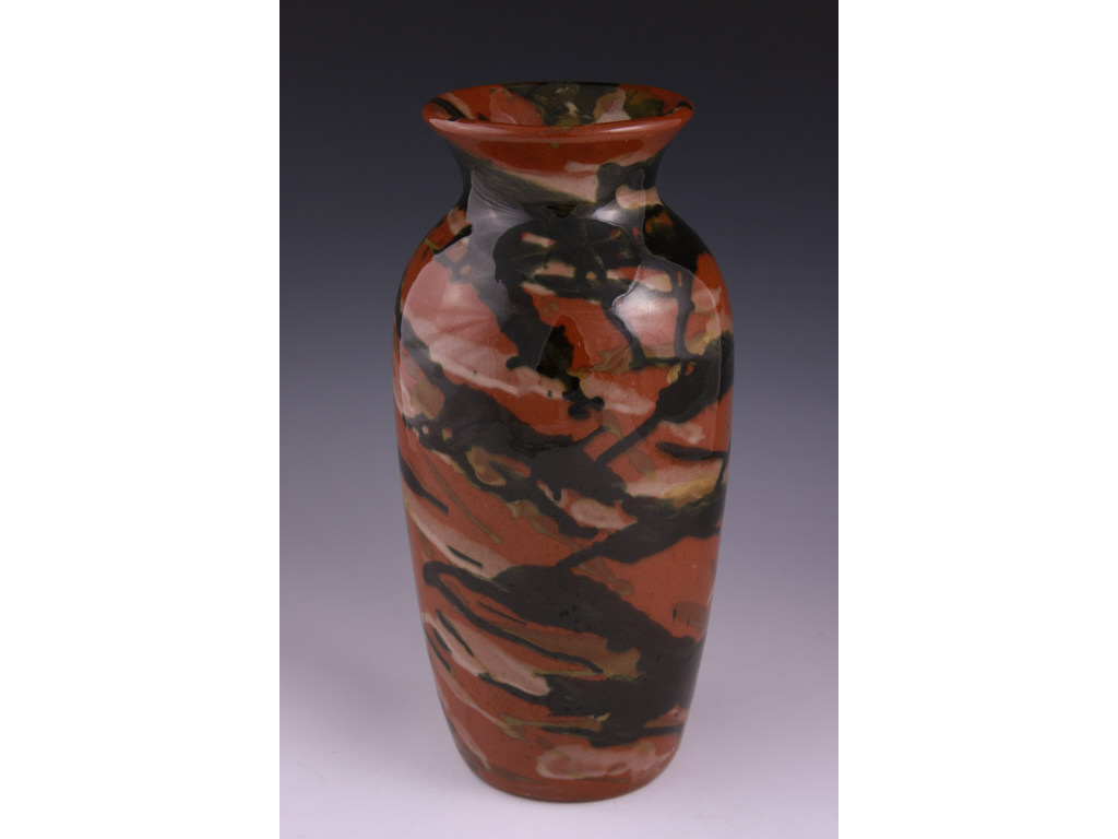 Appraisal: Peters and Reed Arts and Crafts Marbleized Vase high gloss