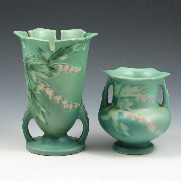 Appraisal: Roseville Bleeding Heart - vase mint and a - vase