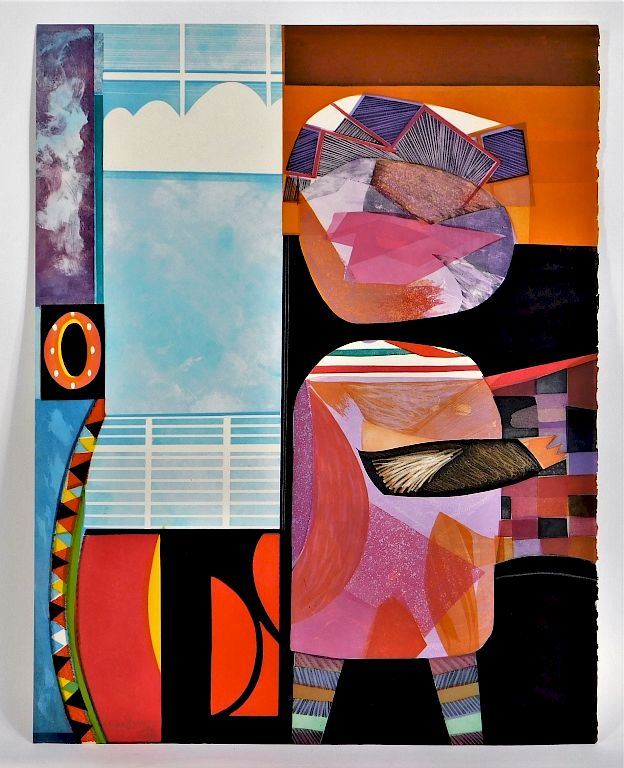 Appraisal: Max Papart La Vie En Rose Cubist Lithograph Max Papart