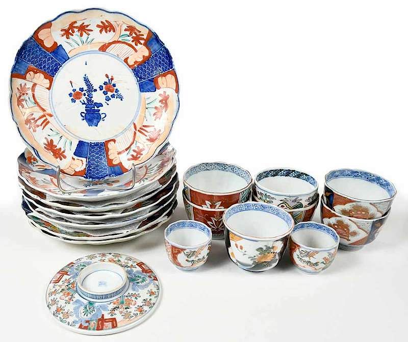 Appraisal: Group of Assorted Imari Table Items Chinese Japanese th th