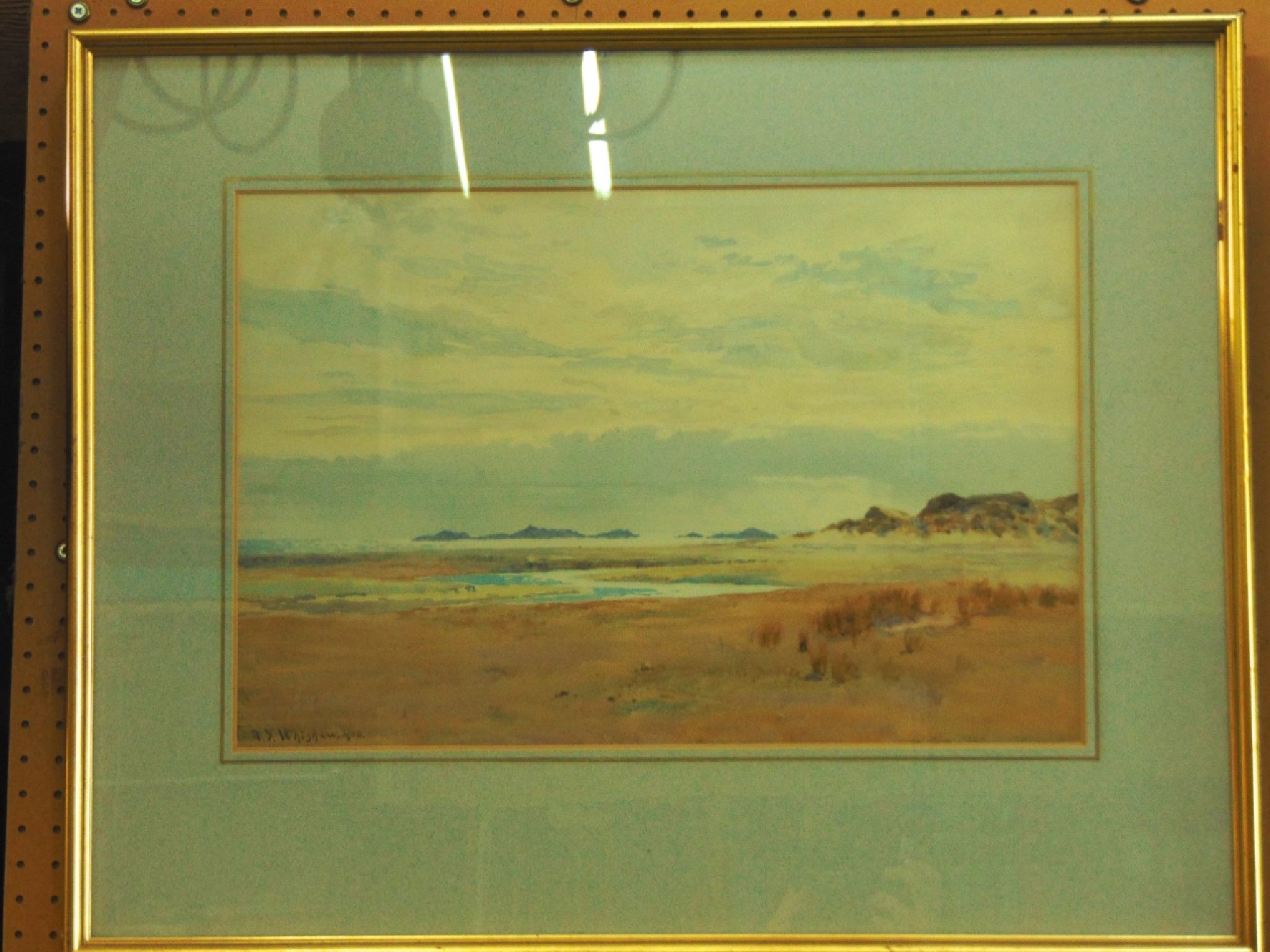 Appraisal: An early th century watercolour of a coastal landscape with