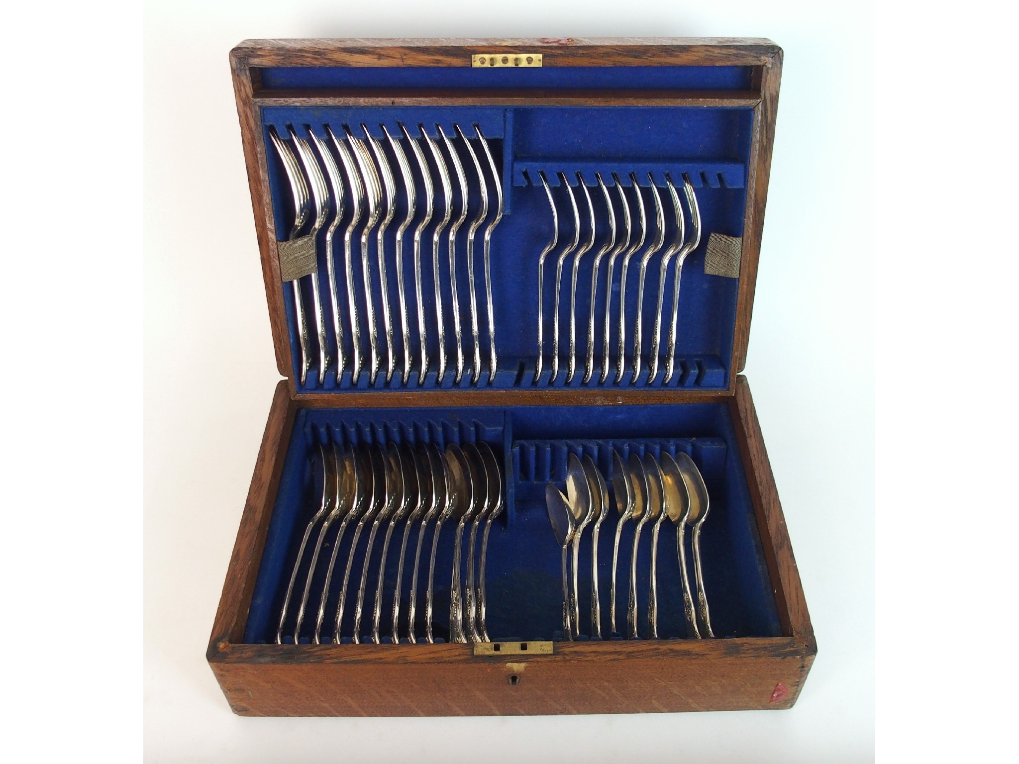 Appraisal: A part suite of silver cutleryby Mary Chawner London in