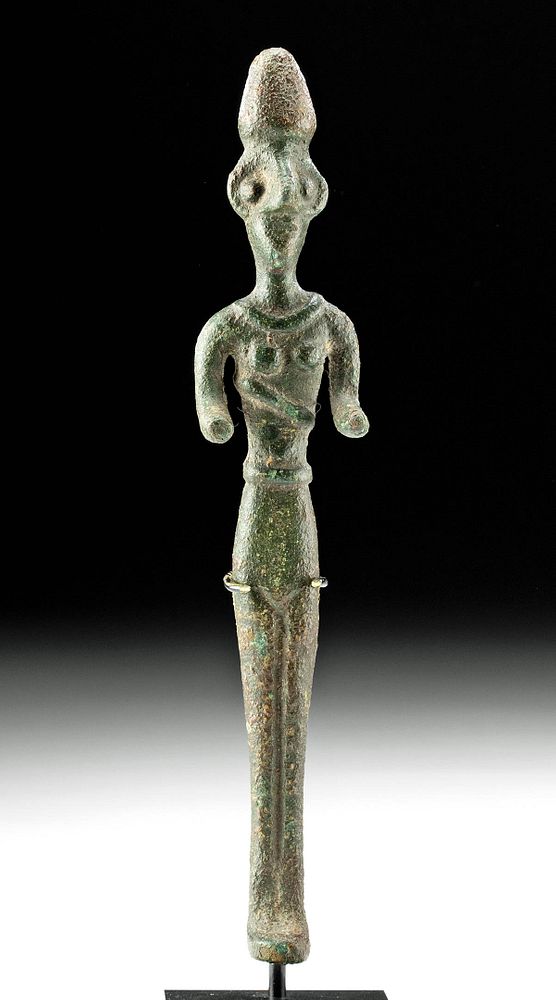 Appraisal: Ancient Near East Copper Standing Female Figure Ancient Near East