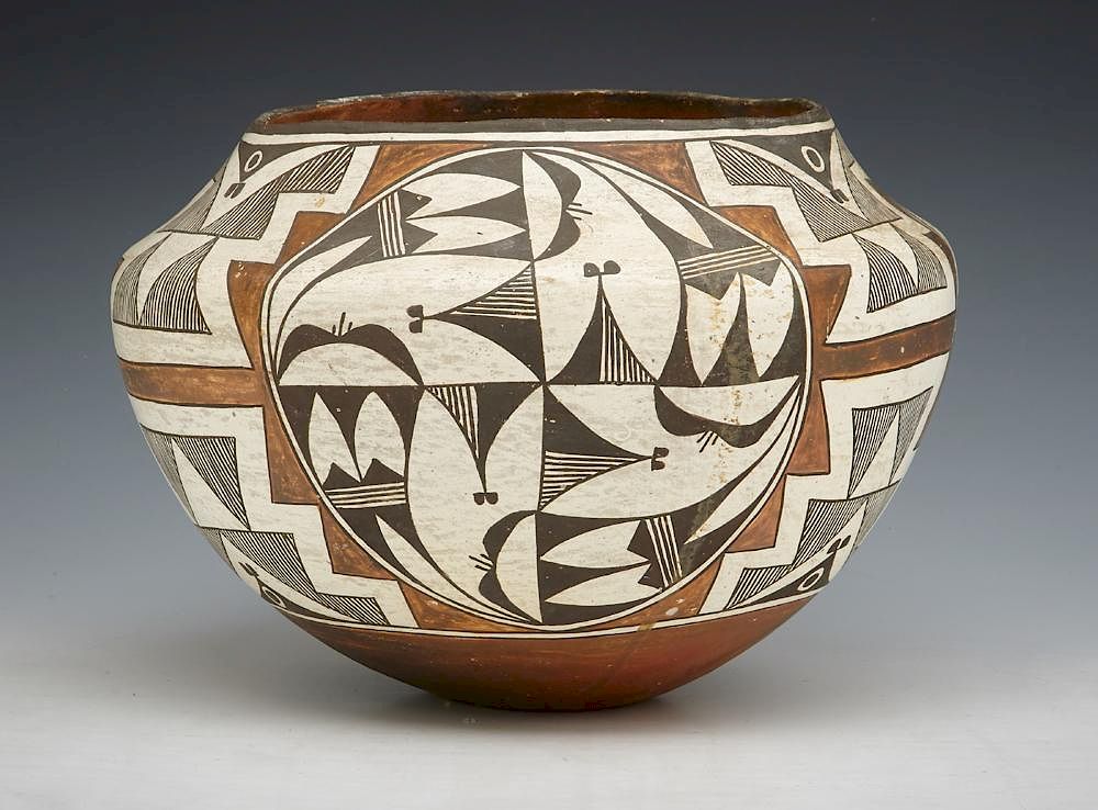 Appraisal: Late th early th c Acoma Pueblo olla Late th