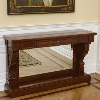 Appraisal: Ralph Lauren mahogany console server Ralph Lauren mahogany console server