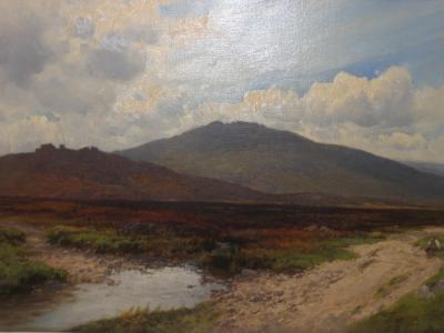 Appraisal: JOHN FREDERICK WIDGERY Moorland Scene figure in the foreground signed