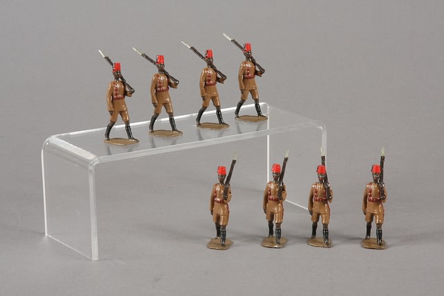 Appraisal: Group of Kings African Rifles recast Britains Gloss paint