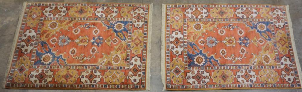 Appraisal: TWO KARASTAN TURKISH CHURCH PATTERN MACHINE MADE RUGS EACH FT