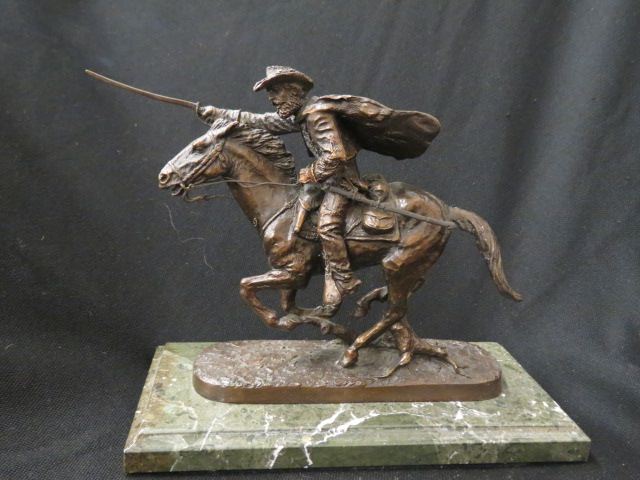 Appraisal: Chilmark Bronze Statue The Cavalier by Francis Barnum of rider