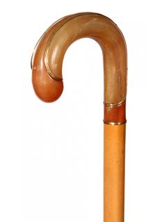 Appraisal: Deco Horn Dress Cane- Ca - An unusual example of