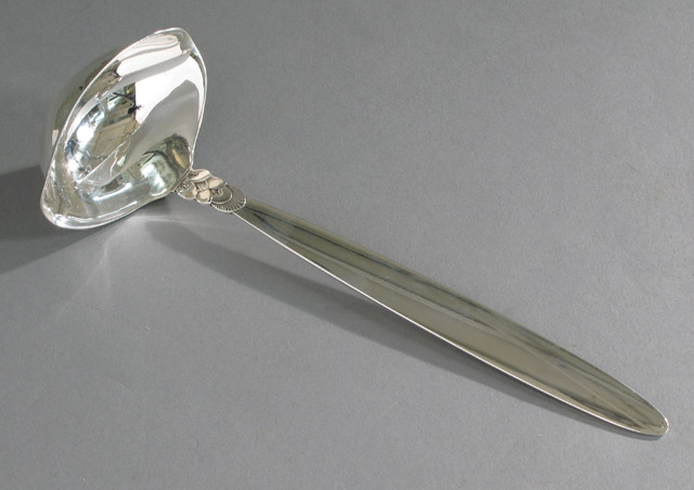 Appraisal: GEORG JENSEN STERLING SILVER PUNCH LADLE c s in the