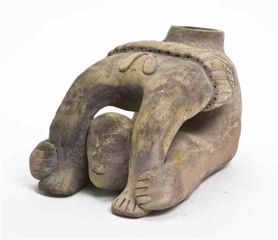 Appraisal: A Pre-Columbian Style Pottery Figure in the form of an