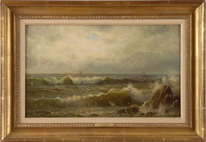 Appraisal: WILLIAM TROST RICHARDS - MAINE COAST Oil on panel x