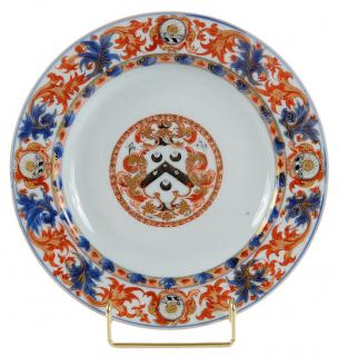 Appraisal: Chinese Export Porcelain Armorial Plate circa Arms of Walker with