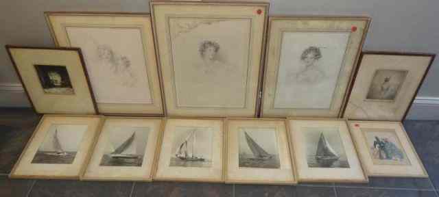 Appraisal: Assorted Prints and Photographs Engravings by F C Lewis -