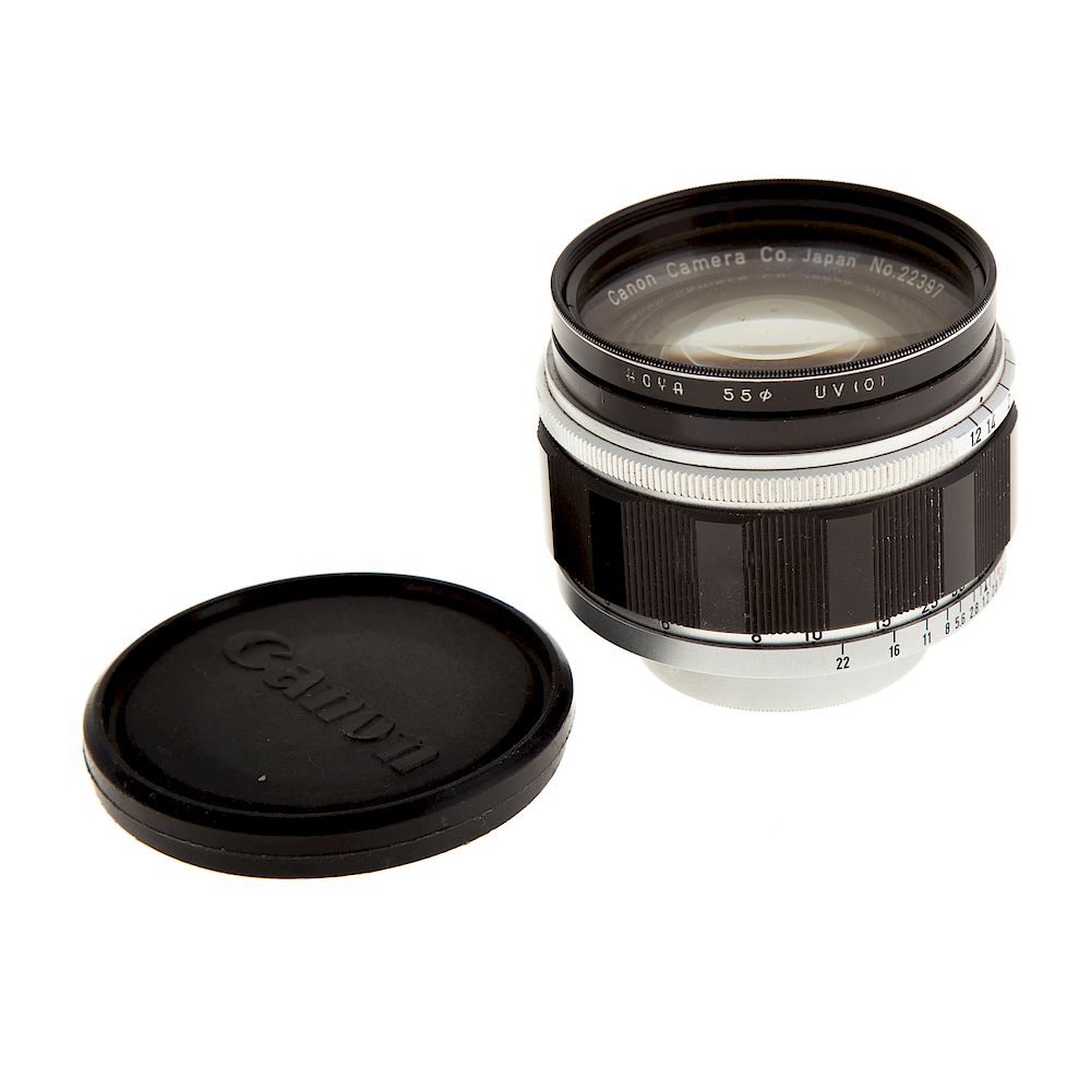 Appraisal: Canon mm f Lens serial with Canon plastic lens cover