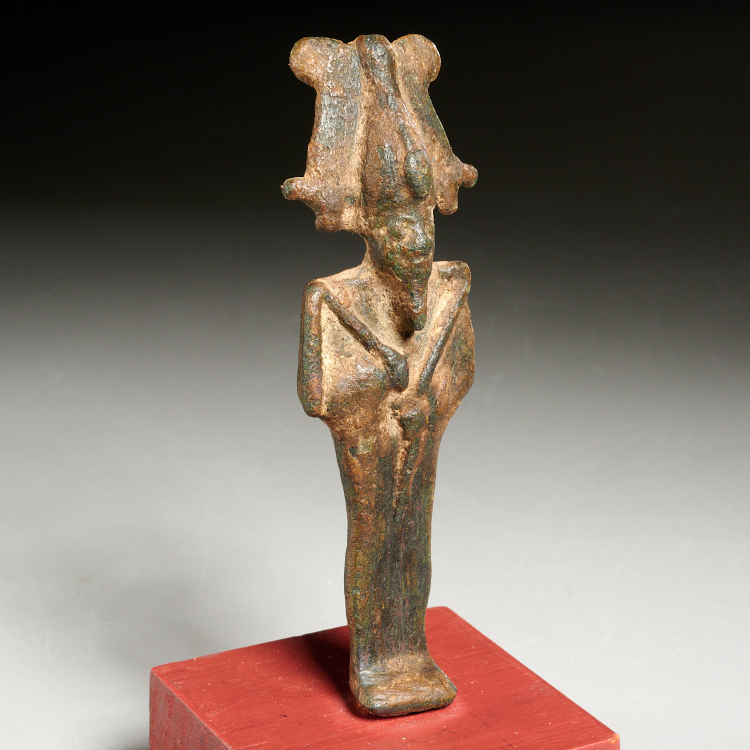 Appraisal: ANCIENT EGYPTIAN BRONZE OSIRIS EX-MUSEUM Likely c - BCE natural