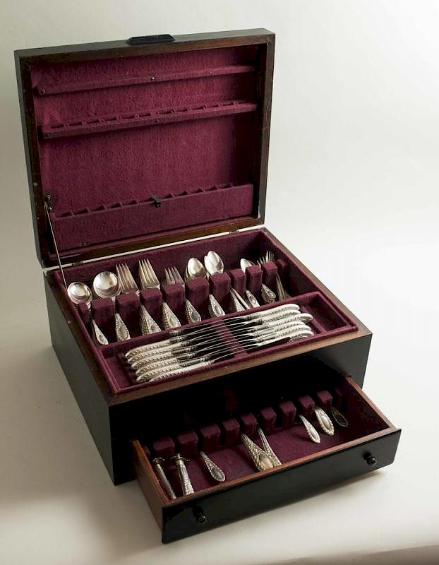 Appraisal: Manchester Silver Co Sterling Flatware Gadroonette Pattern piece set of