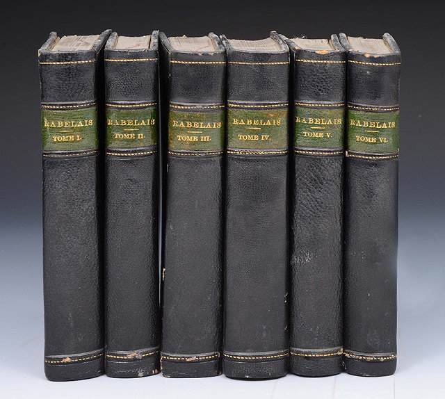 Appraisal: RABELAIS Francois Oeuvres de Maitre Francois Rabelais Paris Edition collationnee