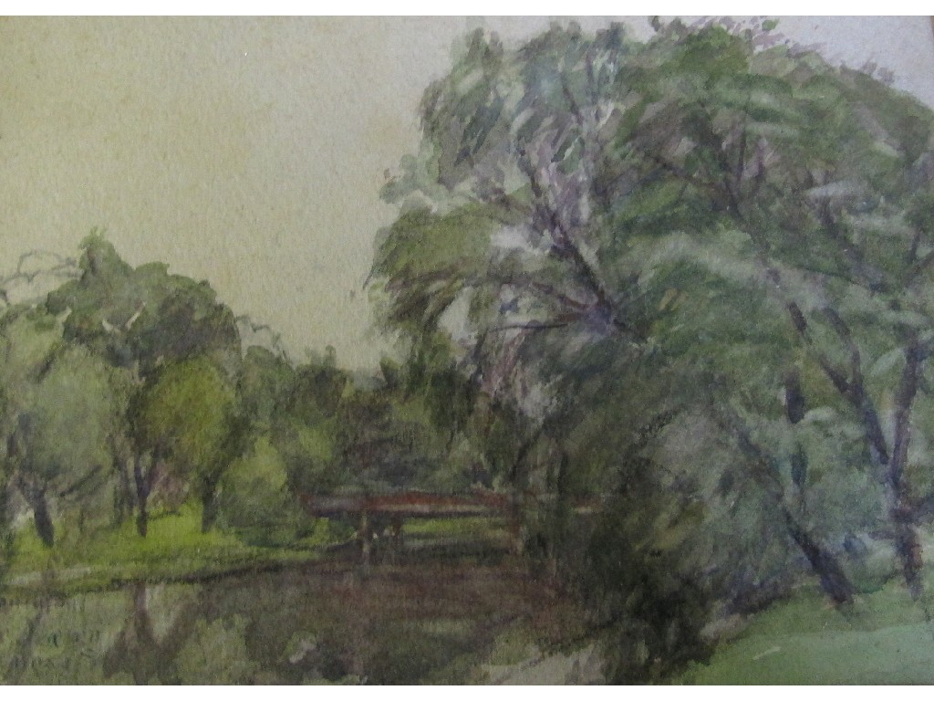 Appraisal: WILLIAM TIMMINS Watercolour 'On the Kelvin' x