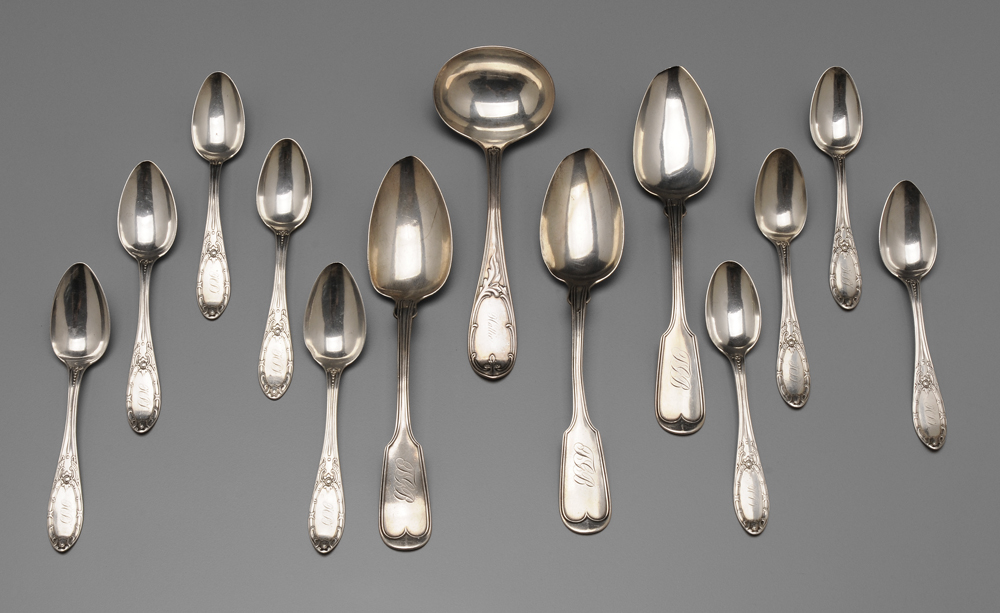 Appraisal: Assorted Wilmot Coin Silver Flatware th century set of nine