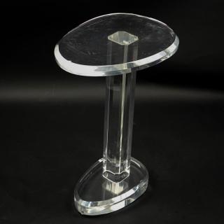 Appraisal: Mid Century Lucite Pedestal Table Mid Century Lucite Pedestal Table