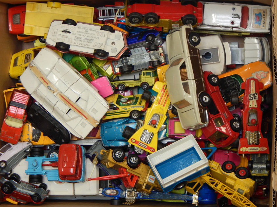 Appraisal: A quantity of play worn die-cast vehicles to include a