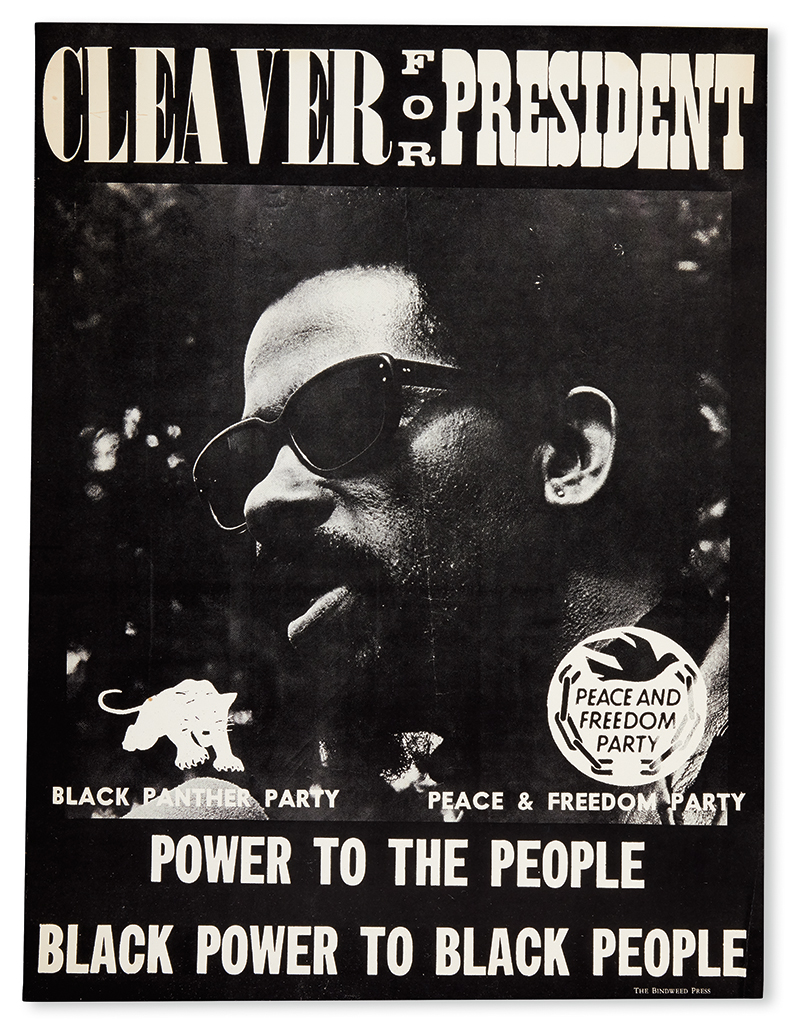 Appraisal: BLACK PANTHERS--PEACE AND FREEDOM PARTY Cleaver for President Black and