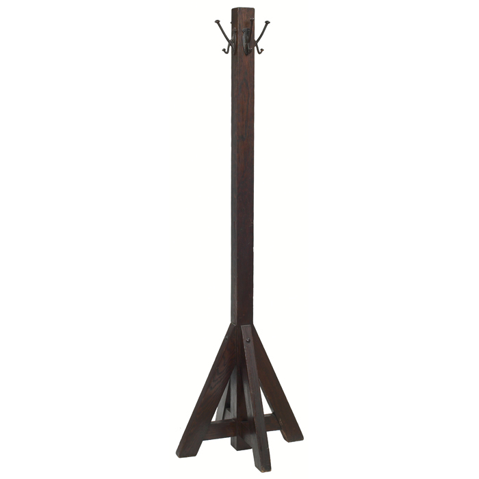 Appraisal: Lifetime costumer single pole with original hooks supported by flared