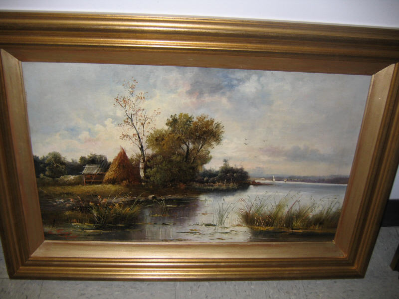 Appraisal: LUDWIG FUGER GERMAN TH CENTURY Landscape with Lake oil on