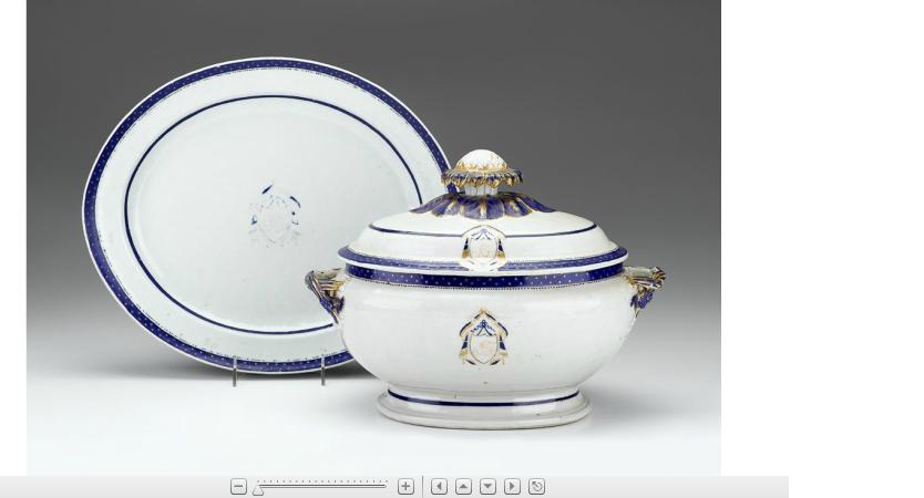 Appraisal: Chinese Export armorial porcelain tureen and underplatelate th century