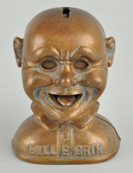 Appraisal: Bill E Grin Brass Mechanical Bank Later casting Working condition