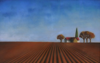 Appraisal: Roberta Hancock American Contemporary Untitled landscape Pastel on perforated aluminum