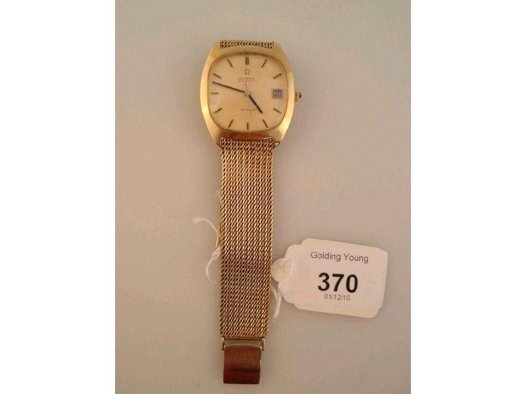 Appraisal: A gentleman's ct gold De Ville bracelet wristwatch c weight