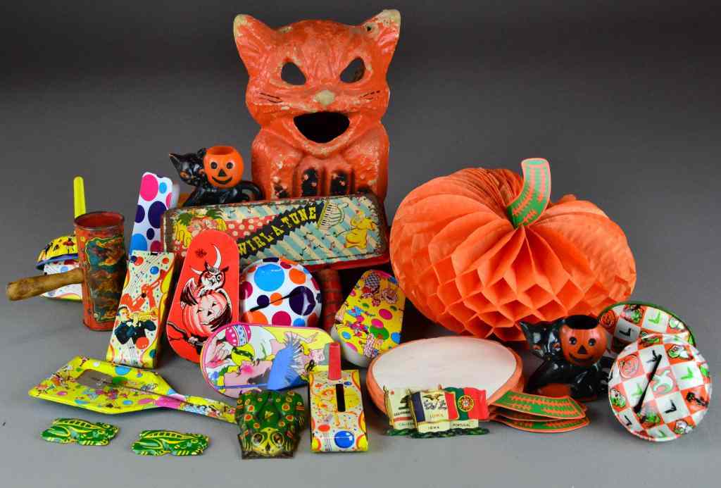 Appraisal: Lot of Halloween Toys and New Year's DecoraTo include clickers