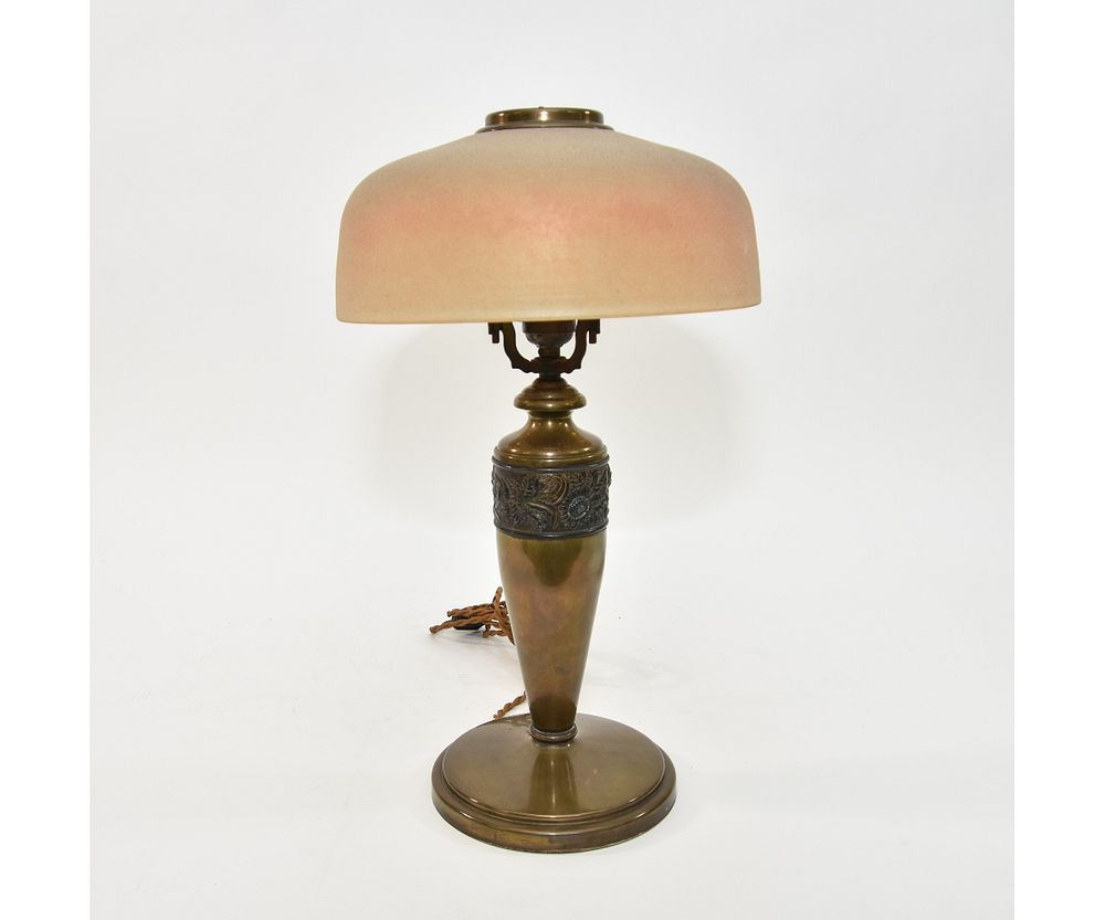 Appraisal: PILABRASCO Pittsburgh Table Lamp PILABRASCO Pittsburgh bronzed metal table lamp