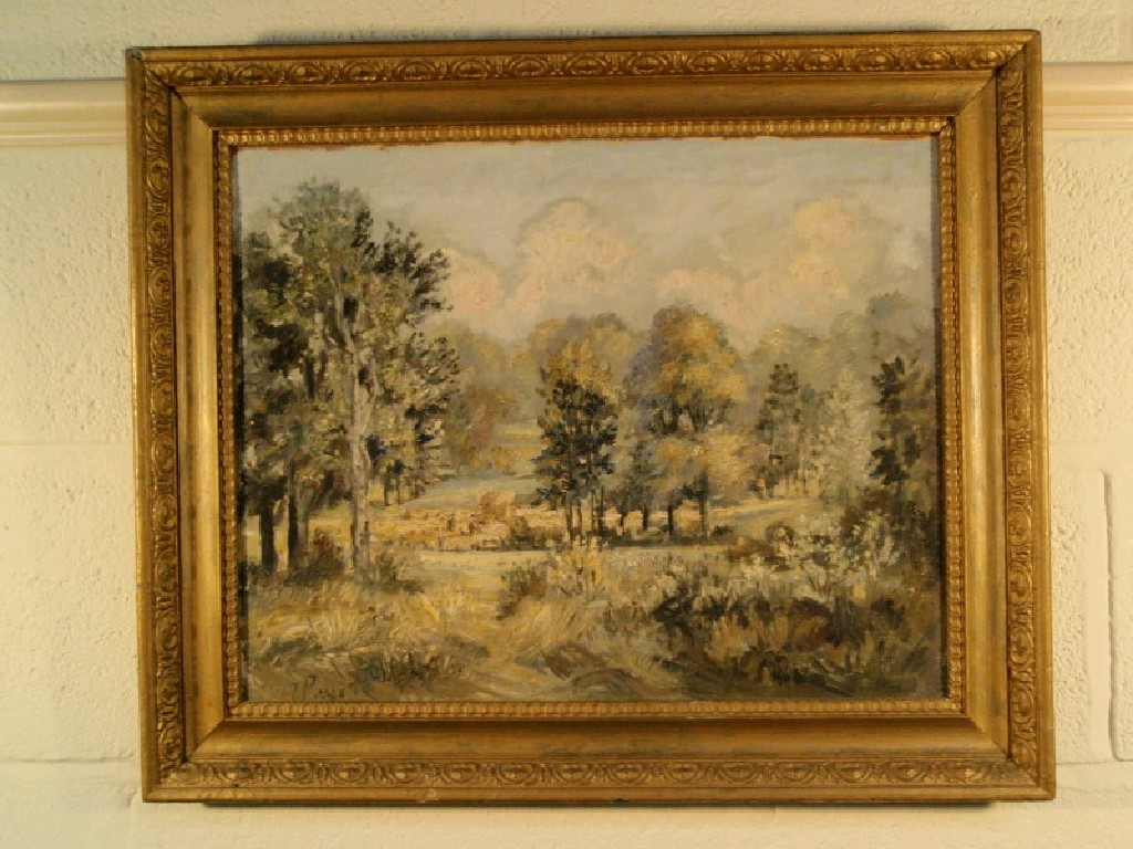 Appraisal: Terence Pryor thC Haymaking summer landscape oil on board signed