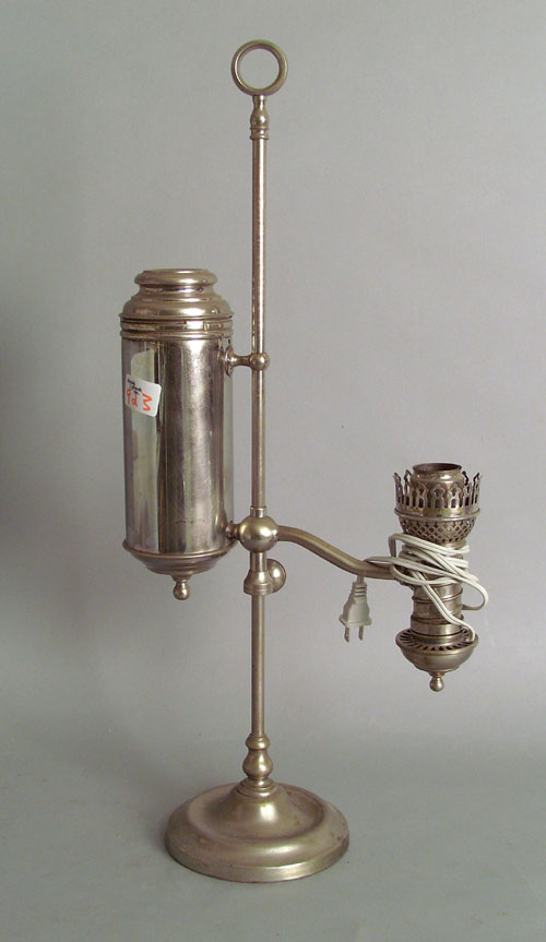 Appraisal: Manhattan Brass Co student lamp together with a gilt metal