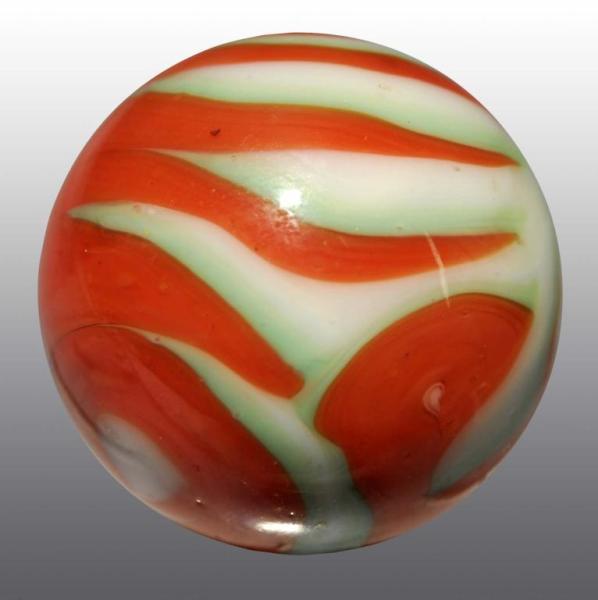 Appraisal: Christensen Agate Flame Marble Description Original surface White base with