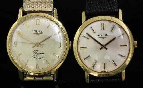 Appraisal: A gentleman's Longines Flagship automatic wristwatch No in k gold