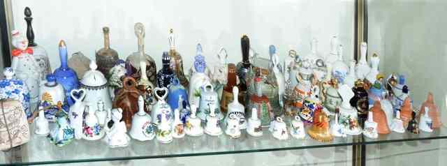 Appraisal: A LARGE COLLECTION OF VARIOUS CERAMIC BELLS in various styles