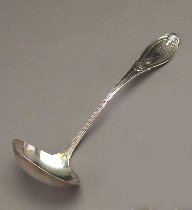 Appraisal: Rare Early Tiffany and Company Sterling Silver Bocrania Soup Ladle